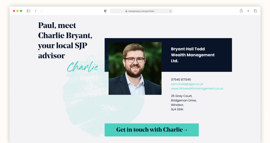 Partner advisor engagement