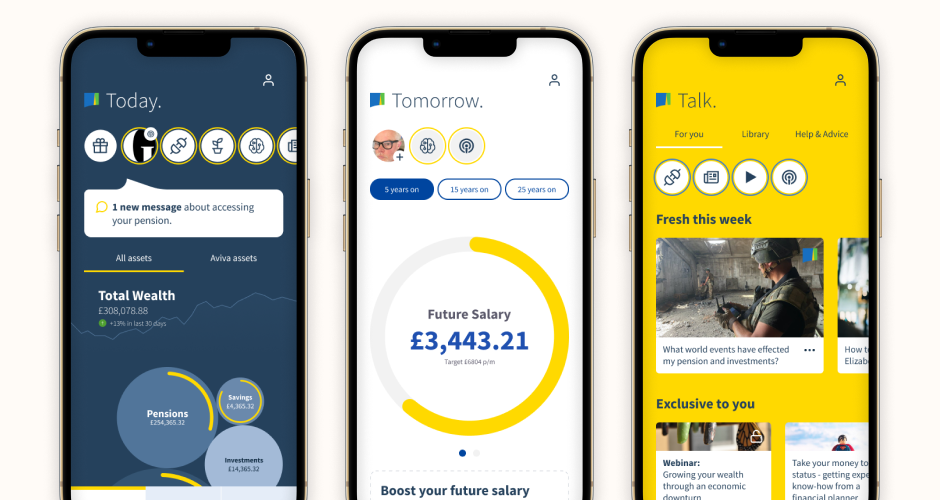 Top level customer screens