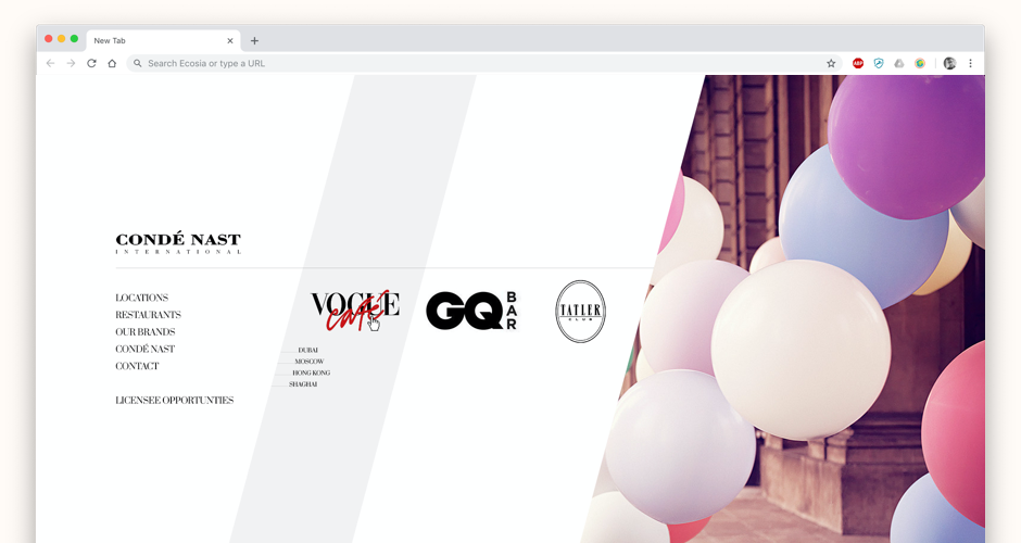 A notably different approach to a .com homepage