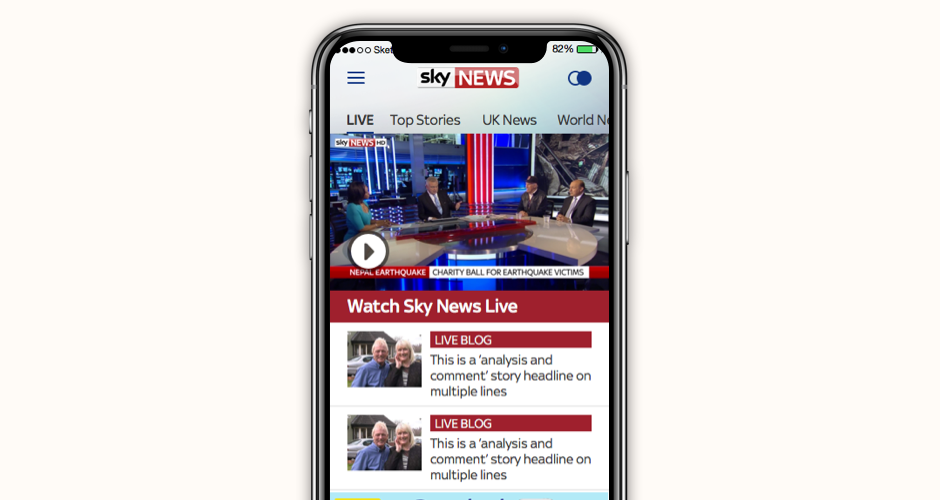 The ability to watch and interact live was a new feature to this app