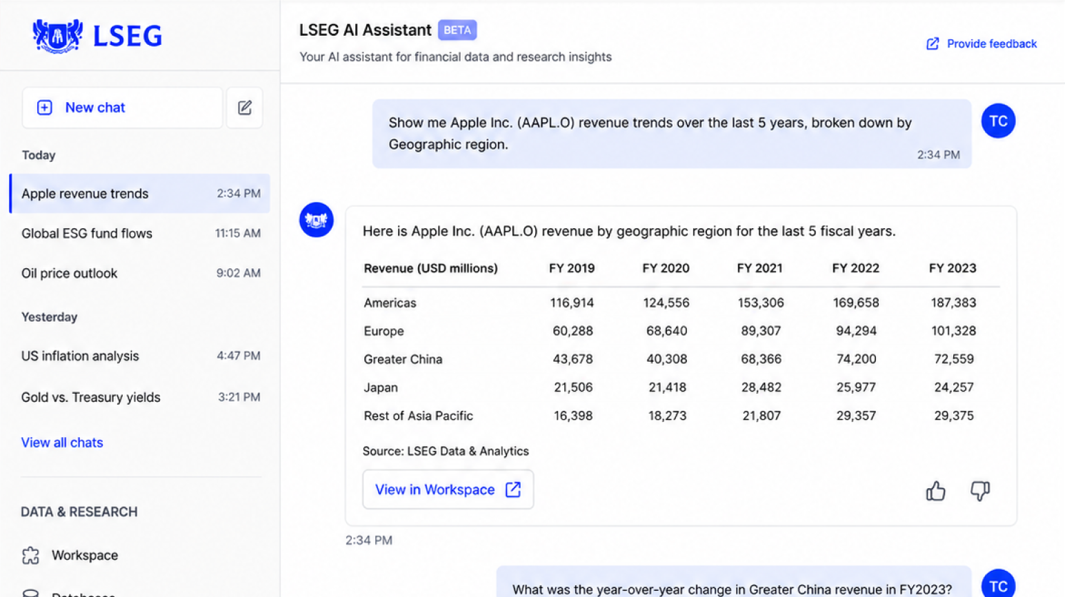 LSEG AI Insights