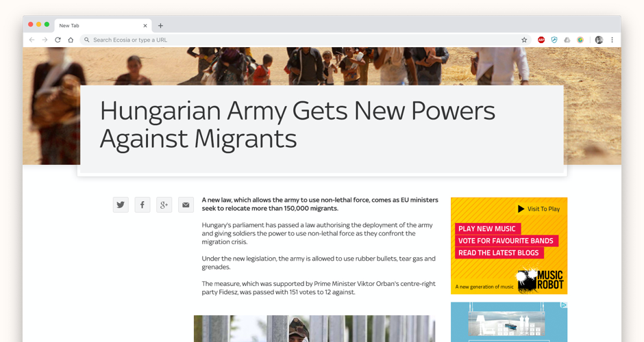 Sky News Website